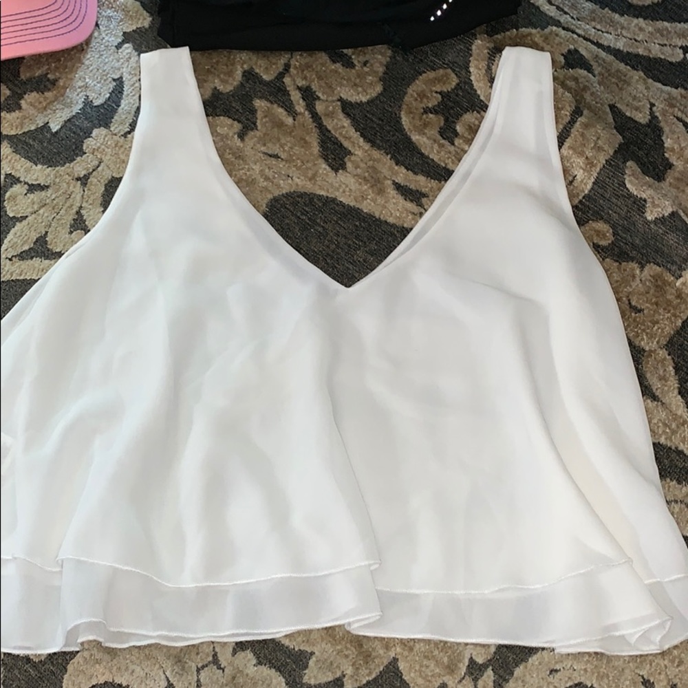 White crop top